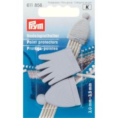 Prym Point protectors 3-3.5mm plastic grey - 5x2pcs