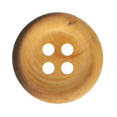 Wooden button burnt size 24 - 15mm - 50pcs
