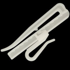 Pinch pleat curtain hooks 7-9cm white - 100pcs