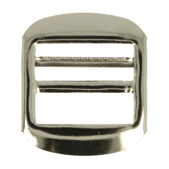 Belt buckle metal 25mm silver - 12pcs