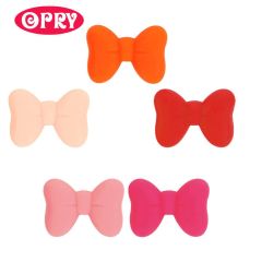 Opry Silicone beads bow 28.5x21mm - 5x5pcs - AST