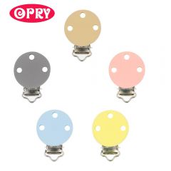 Opry Silicone pacifier clip 29.5x42.7mm - 5pcs - AST