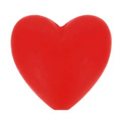 Opry Silicone beads heart 19x20mm - 5x5pcs