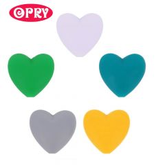 Opry Silicone beads heart 19x20mm - 5x5pcs - AST