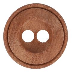 Button wood 2-holes size 36 - 22.50mm - 30pcs