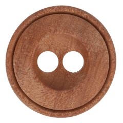 Button wood 2-holes size 28-44 17.50-27.50mm