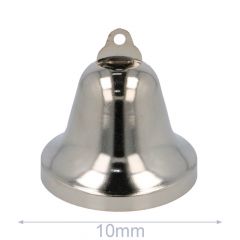 Bells 10-75mm silver - 5-100pcs