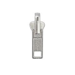 Opti Reversible P60 separating zipper silver - 5pcs - 00000