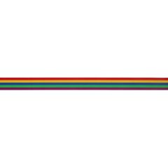 Decorative elastic striped rainbow 20-40mm - 10m