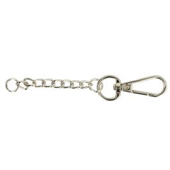 Opry key ring with chain nickel - 12pcs