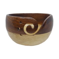 Scheepjes Yarn bowl rosewood and pinewood 14x8cm - 1pc
