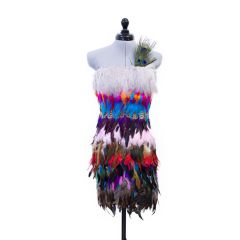 Trim with goose feathers ca. 15cm - 10m