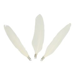 Goose feathers with ring 6-8cm - 3x50pcs