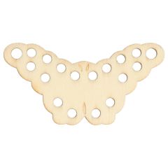 Wooden ornament butterfly 5cm - 10pcs