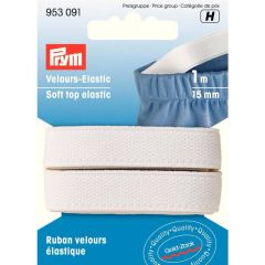 Prym Soft top elastic tape 15mm white - 5x1m
