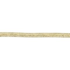 Ribbon with pearls light gold - 20m