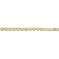 Ribbon with sequins light gold - 20m