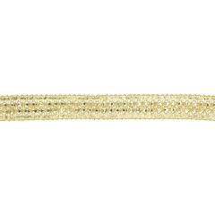 Ribbon with sequins light gold - 9m