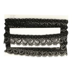Lace trim with pearl beads-diamantes 50mm - 13m