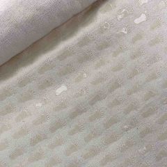 Fabric with non-slip feet pattern 45cm white - 3m