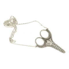Embroidery scissors with necklace pure silver - 2pcs