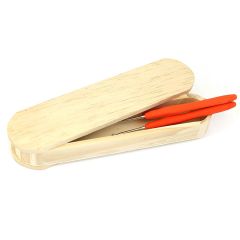 Wooden Crochet Needle case with magnet fastening - 1 pc