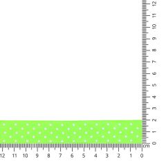 Satin ribbon with spots 20mm - 25m - NEON