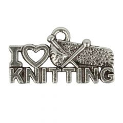 Charm I love knitting - 100pcs