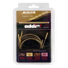 Addi Click cord set bamboo 60-80-100cm and connector - 1pc