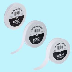 COLOP e-mark cotton ribbon 25m white - 1pc
