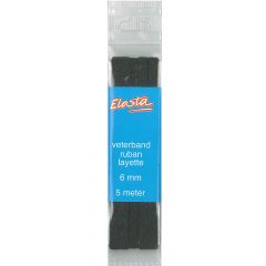 Elasta Soft cotton tape 6mm-5m black - 10 pcs
