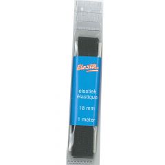 Elasta Knit elastic 18mm-1m black - 10 pcs