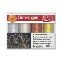 Gütermann Sewing thread set Metallic 4x200m - 1pc - 1