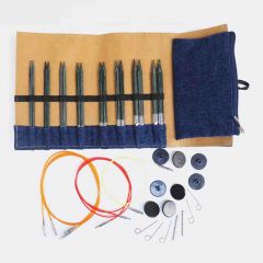 KnitPro Interchangeable needle set wood indigo - 1pc