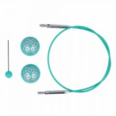 KnitPro Swivel 360° Interchan. cable for 40-150cm ndl - 3pcs