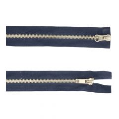 Two-way separating zipper 80cm nickel - 5pcs