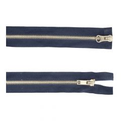 Two-way separating zipper 90cm nickel - 5pcs