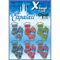 Opal XLarge Eispalast 8-ply ast. 4x150g - 6 colours - 1pc