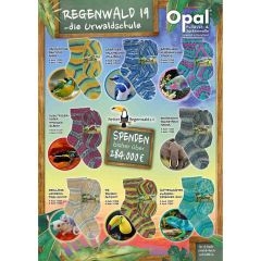 Opal Regenwald 19 4-ply 5x100g - 8 colours - 1pc