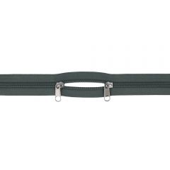 Backpack zipper two nickel sliders 100cm - 5pcs