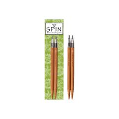 ChiaoGoo Spin bamboo interch. tips 13cm 2.75-10.00mm - 3pcs