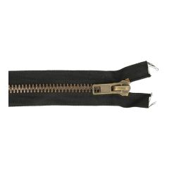Separating zipper heavy 65cm bronze - 10pcs