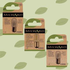 Milward Sewing machine bulb bayonet 15W - 5pcs