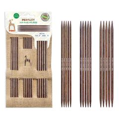 Pony Perfect Double pointed needles set Just Jute 20cm - 1pc