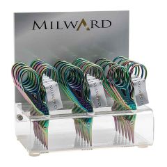 Milward Embroidery scissors stork 9cm display - 1x18pcs